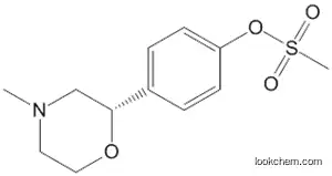 Molecular Structure of 920799-68-4 (Phenol, 4-[(2S)-4-methyl-2-morpholinyl]-, 1-methanesulfonate)